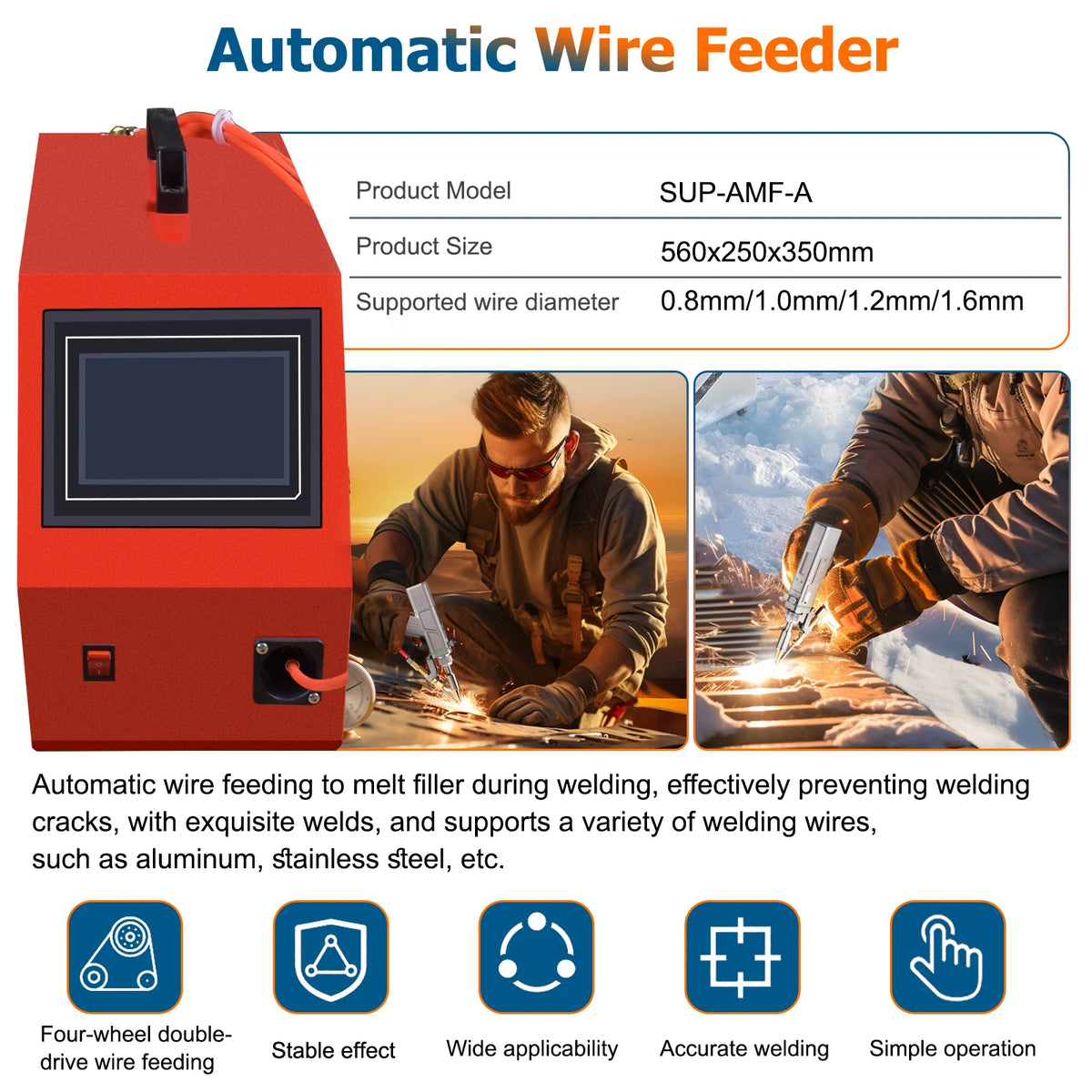 4 in 1 Laser Welding Machine 2000W Fiber Laser Welder Cleaning Welding Cutting Water Cooling for Metal SUP 23T Welder Head