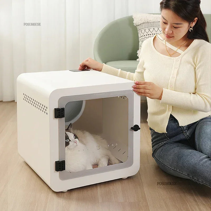 Automatic Pet Hair Dryer Dog Smart Grooming Dryers Home Cleaning Bath Drying Box Machine Cat Cage Water Blower Accessories