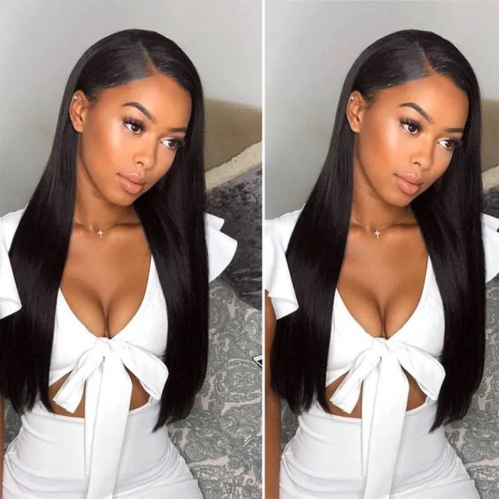 30 42Inch 13x4 13x6 HD Transparent Bone Straight Lace Front Wigs 250 Density 360 Full Lace Brazilian Human Hair Wigs For Women