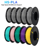 KINGROON High Speed PLA Filament 1.75mm New HS-PLA 3D Printer Filament For 30-500mm/s Fast Printing Rapid PLA 5kg 10kg Mix Color