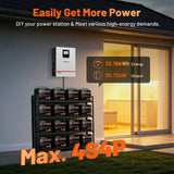 Humsienk 12V 160Ah LiFePO4 2 PACK Battery Built-in 150A BMS Deep Cycles MAX. 8192 Wh For RV/ Camping/ Solar Energy Storage/ Fish