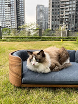 Solid Wood Cat Nest Pet Bed Cat Family Removable and Washable Summer