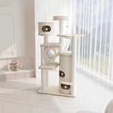 Cat climbing frame nest  tree integrated multi-layer solid wood cat frame cat bucket household large castle