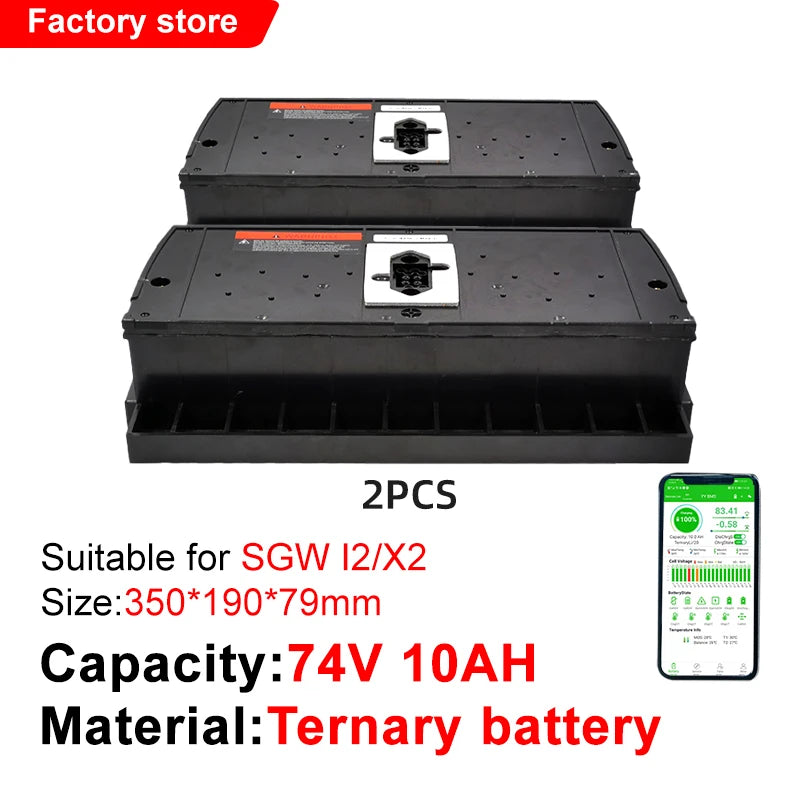 for Segway X2 I2 X2se I2se Smart Lithium Battery Pack Support Expansion Large Capacity SGW Balance Car Rechargeable Battery
