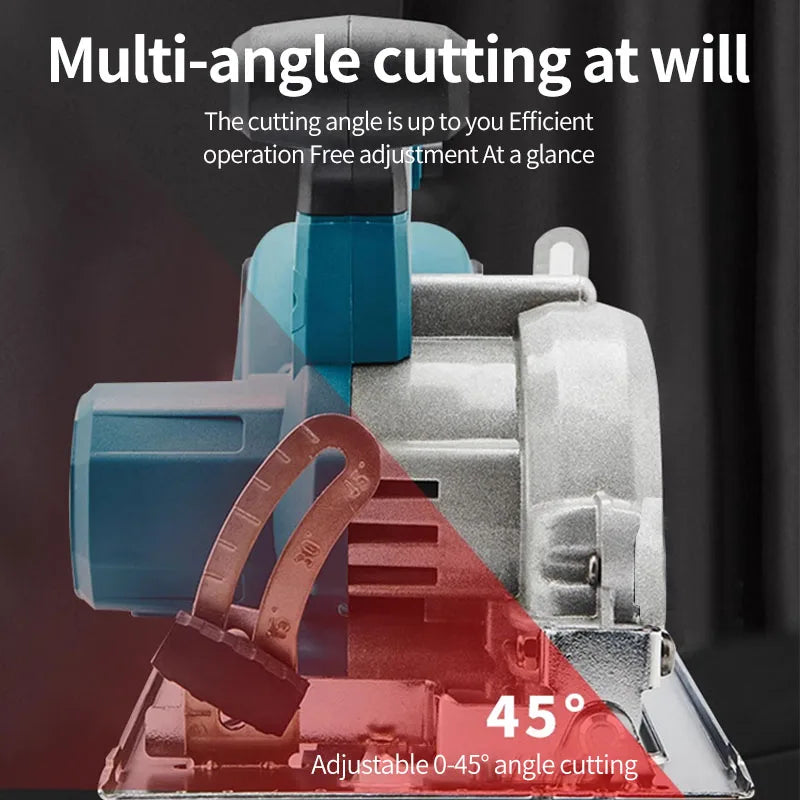 5inch Brushless Electric Circular Saws Adjustment Woodworking Electric Cutting Saw 18V Power Tools For Makita Battery PIN