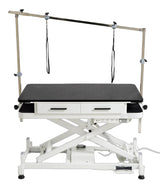 Electric Lift Pet Grooming Table with Drawers High-Density Waterproof Tabletop Dog Grooming Table for Pet Salon