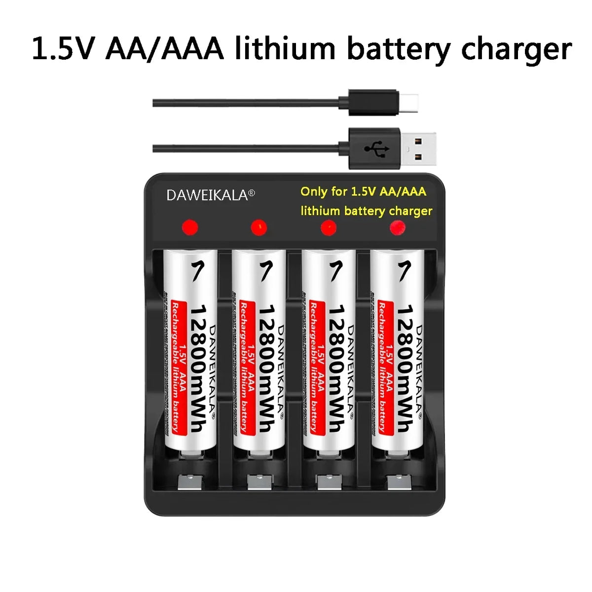 AA AAA rechargeable battery 1.5V lithium battery long life for Mouse Flashlight Fan Game Machine electric toy