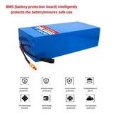 100%18650Original 48V 100Ah 13s6p Lithium Battery Pack 48v1500W Citycoco Motorized Scooter Batteries Built in 30A BMS