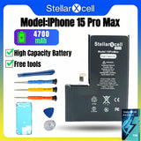 High Cpacity Cell + 7037 TI Ultra Battery Replacement for iPhone StellarXcell11 13mini 15 IP14 Pro Max 12 16 16pro 16promax