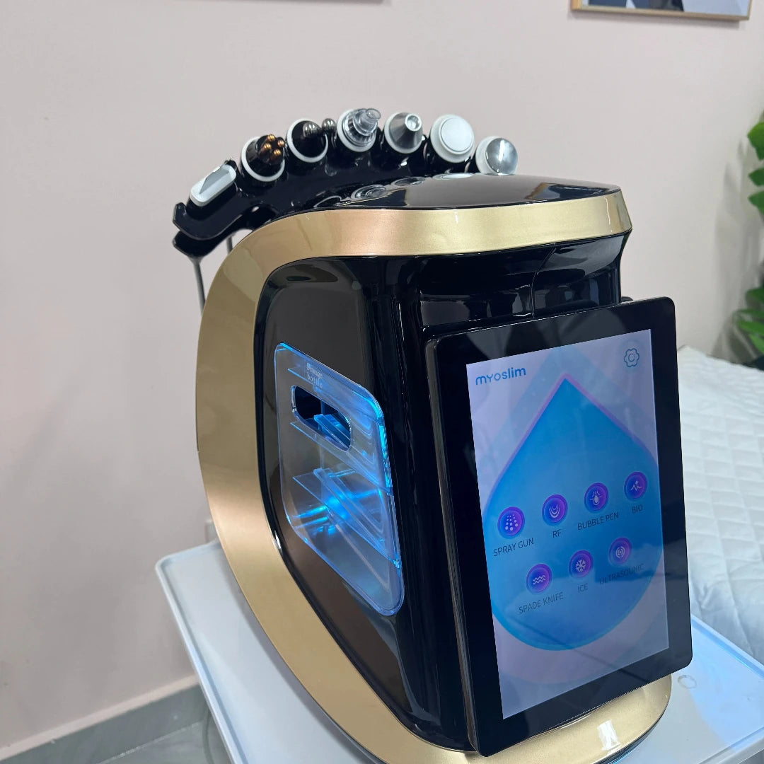 NEW 7 In 1 Hydra Dermabrasion Machine Oxygen Ice Blue Smart Jet Aqua Peeling Small Bubble Microdermabrasion Skin Care New Beauty