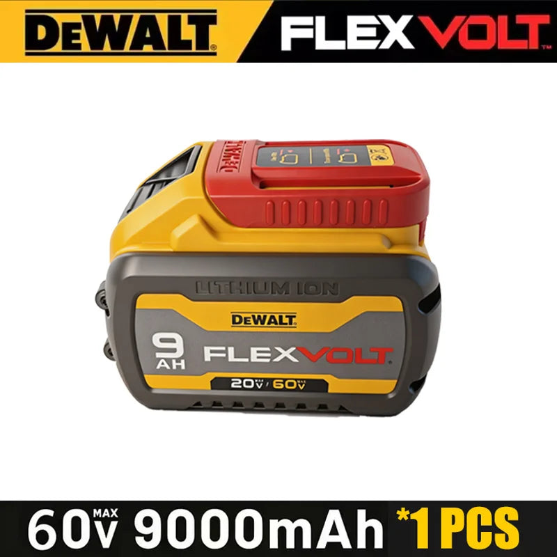 100% DEWALT Battery 60V/20V 9Ah Li-Ion Battery DCB609 Dewalt FLEXVOLT Technology Strong And Long-Lasting Power With BMS Warranty
