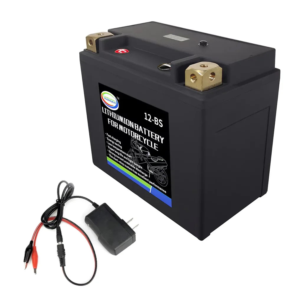 Motorcycle Battery 12V LiFePO4 Lithium Phosphate Ion with BMS Voltage Protection For BMW,Halley, Augusta,KTM,Honda,Suzuki,Yamaha