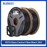 ELEGOO Glass Fiber PETG-GF Filament 1.75mm Gray White Black 1KG/2KG/5KG/10KG For US EU