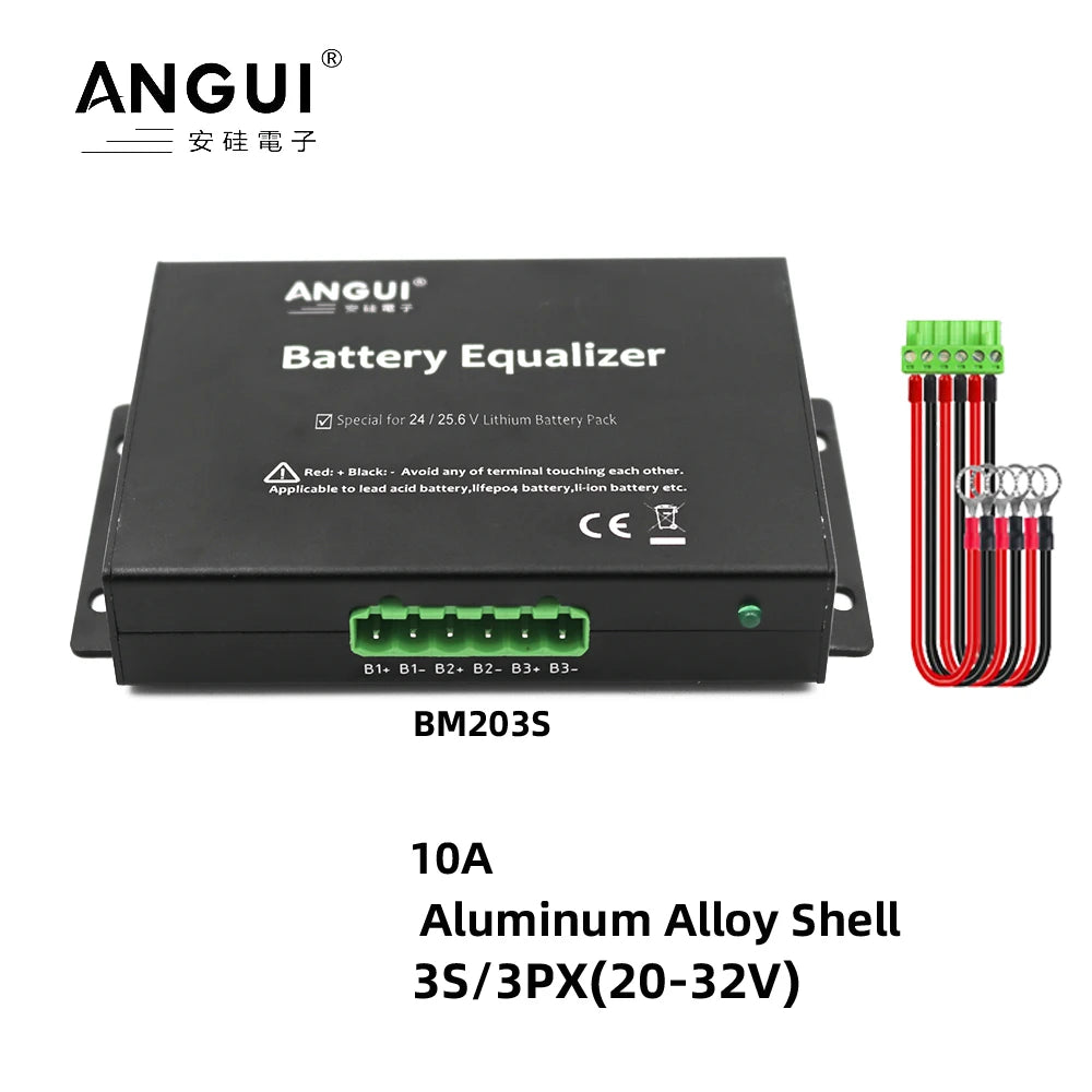 ANGUI Battery Equalizer Active 48V BM202S HC01 24V LED Display 2 X 24V Lead Acid Gel Batteries Series Balancer 2S Active NCM 48V