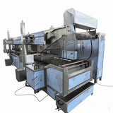 Fish Shrimp Prawn Coating Frying Production Line for Sardine Cod Fish Ball Battering Fryer Food Factory Custom