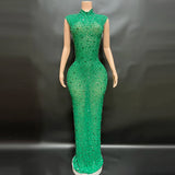 Elegant Rhinestone Party Dresses luxurious Celebration Birthday Dress Wedding Ball Sparkles Couture For Baby Shower Dress