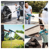 250Bar Brushless Electric High Pressure Car Washer Gun 6-in-1 4 Gears Car Washing Garden Water Spray Gun for Makita 18V Battery
