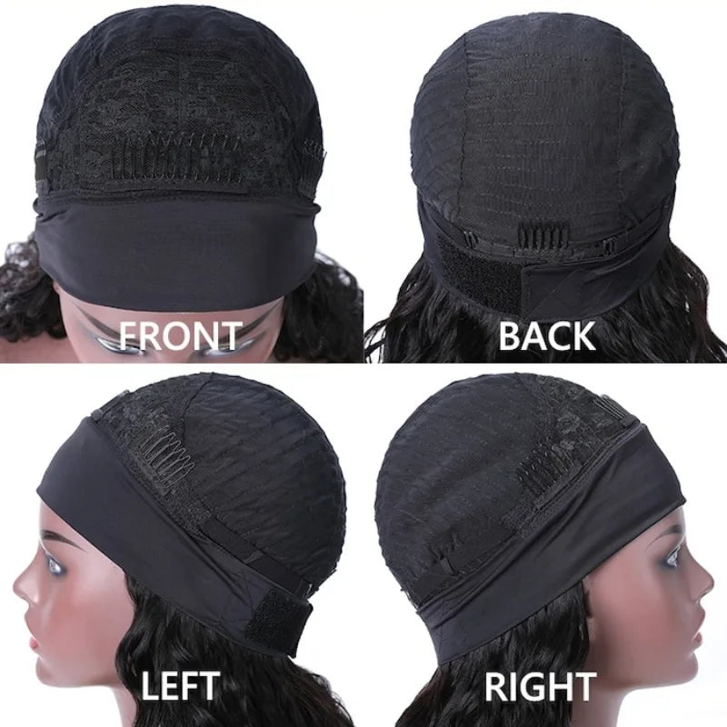 Human Hair 200% Density Headband Wig Human Hair Wigs Wear and Go
