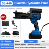 10-240mm Rechargeable Electric Hydraulic Wire Clamp Nippers SL240 Nose Brushless Motor Terminal Crimping Tool for Electricians