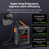 V Mount Battery V Lock BP-229 BP Portable Bateria with PD 65W Fast Charge Port for Sony Camcorder Camera Video Light Blackmagic