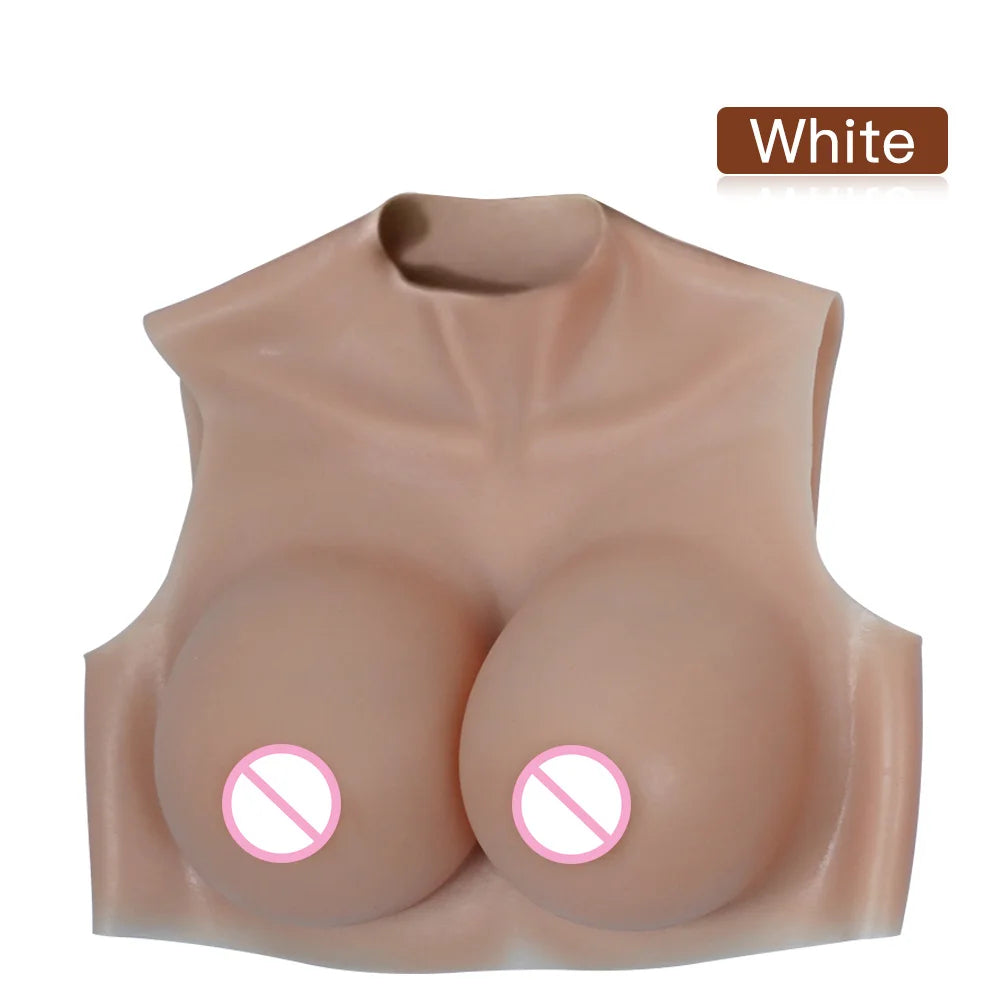 Drag Queen Breast Plate For Crossdresser Silicone Breast Forms Huge Boobs For Transgender Cosplay Shemale Plate