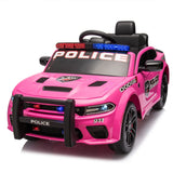 Licensed Dodge Charger,12v Kids ride on police car W/Parents Remote Control,anti-collision bar,Front& top alarm light design
