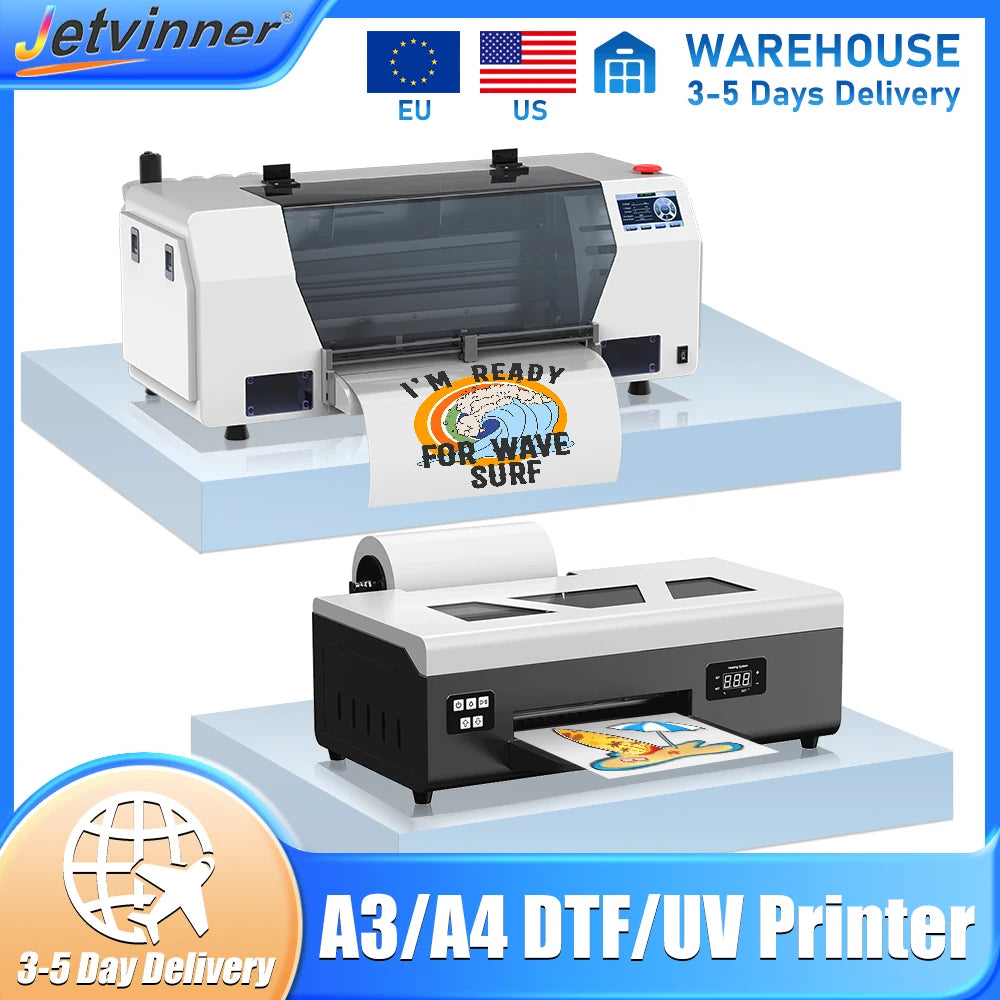 US Stock A3 L805 UV DTF Printer For Epson XP600 DTF Printer A4 A3 DTF Printer T shirt Printing Machine impresora dtf EU Stock