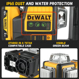 DEWALT DW089LG 12 Lines Green Laser Level 12V Cordless 3x360° with