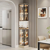 Living room corner glass  display cabinet TV cabinet side wine cabinet rack new