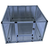 Whelp Ing Box Large Aluminum Dog Elevated Whelp Ing Box with Fence United States Metal and Glass Puppy