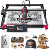 Algolaser DIY Table 40*43cm CNC Laser Cutter Engraver 3.5” Touch Scree Phone&WiF Metal Wood CNC Lase Cutting Engraving Machine