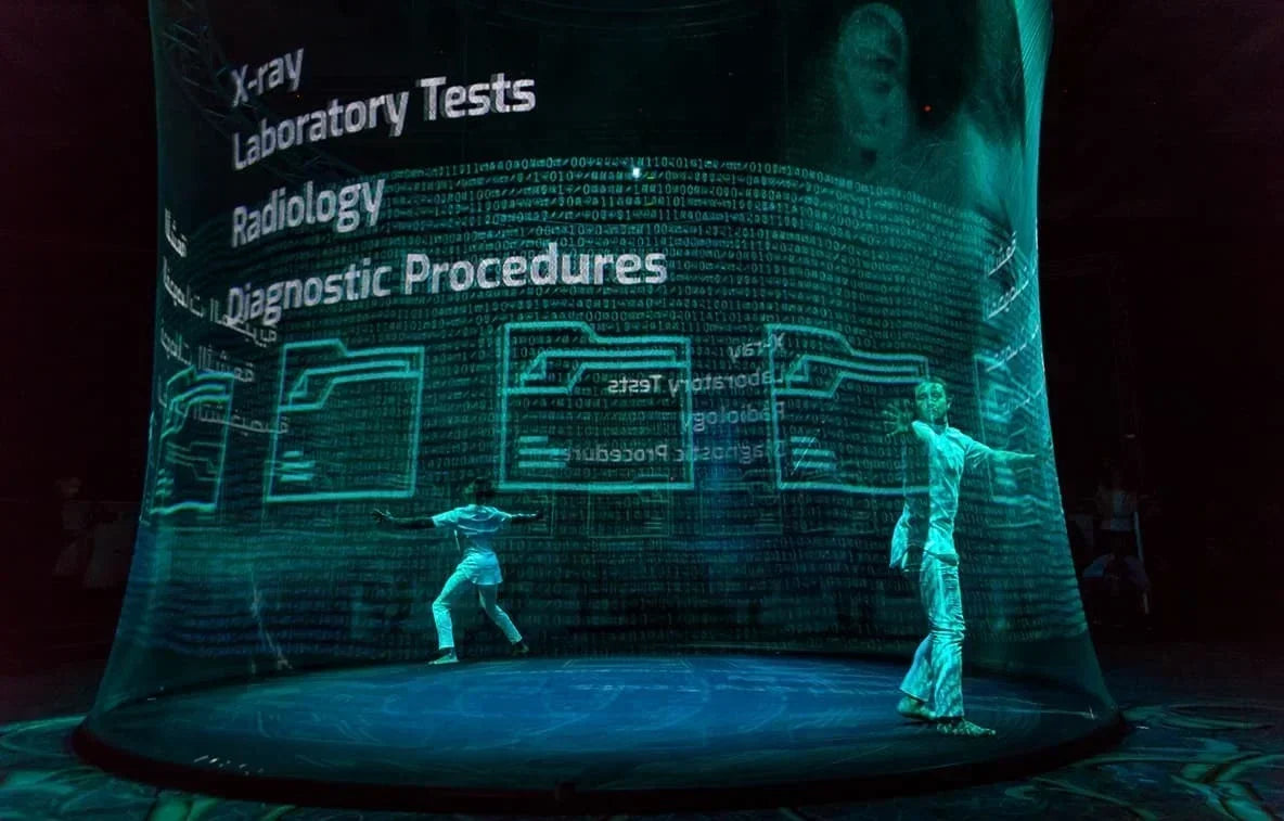 Holographic Mesh Projection Screen 3D for Hologram Exhibition ,circus Display ,Wedding