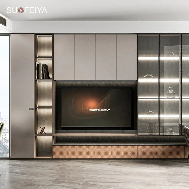 Customized Complete Modern l Shaped Easy Assemble Bedroom Gray Almirah Wardrobe Design