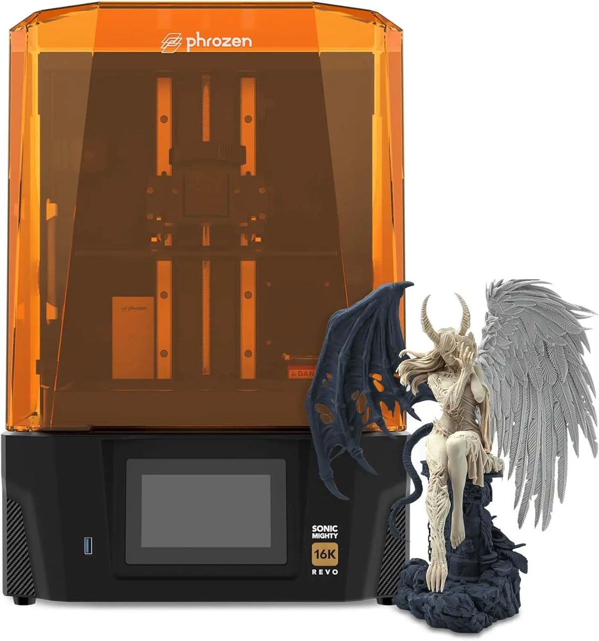 Phrozen Sonic Mighty Revo 16K LCD Resin 3D Printer, 10.1" Mono LCD, Ultra-High Resolution 14×19µm, Smart Failure Detection