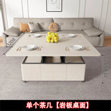 Multifunctional coffee table folding lifting dining table household small apartment dining table living room simple storage tabl