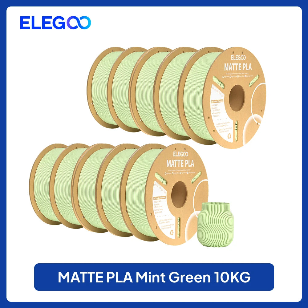 ELEGOO Multiple-Color Matte PLA Filament 1.75mm 2KG/4KG/5KG/10KG For EU US