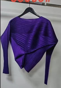 Pleated Top 2026 New Round Neck Short Sleeve Batwing T-Shirt Women Summer Lightweight Vacation Travel Women's Clothing
