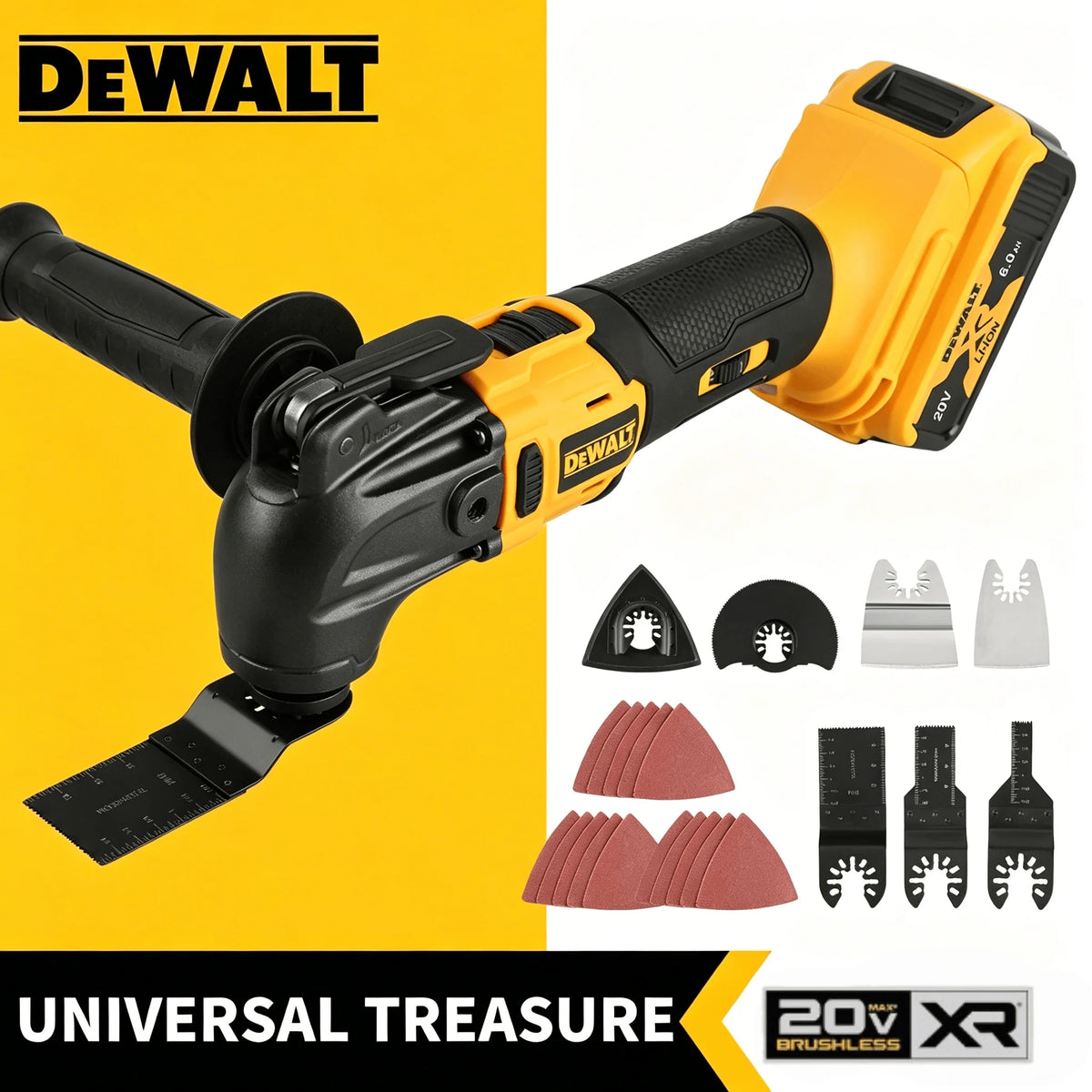 DEWALT  Brushless Quick Release Oscillating Tool Multifunctional Electric Cutting Tool Renovator For Dewalt 20V Battery Powered