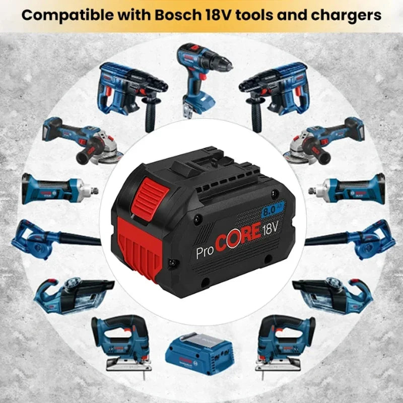 Replace brand new and original high power replacement battery, for Bosch ProCORE 18V cordless tools BAT609 BAT618 GBA18V 21700