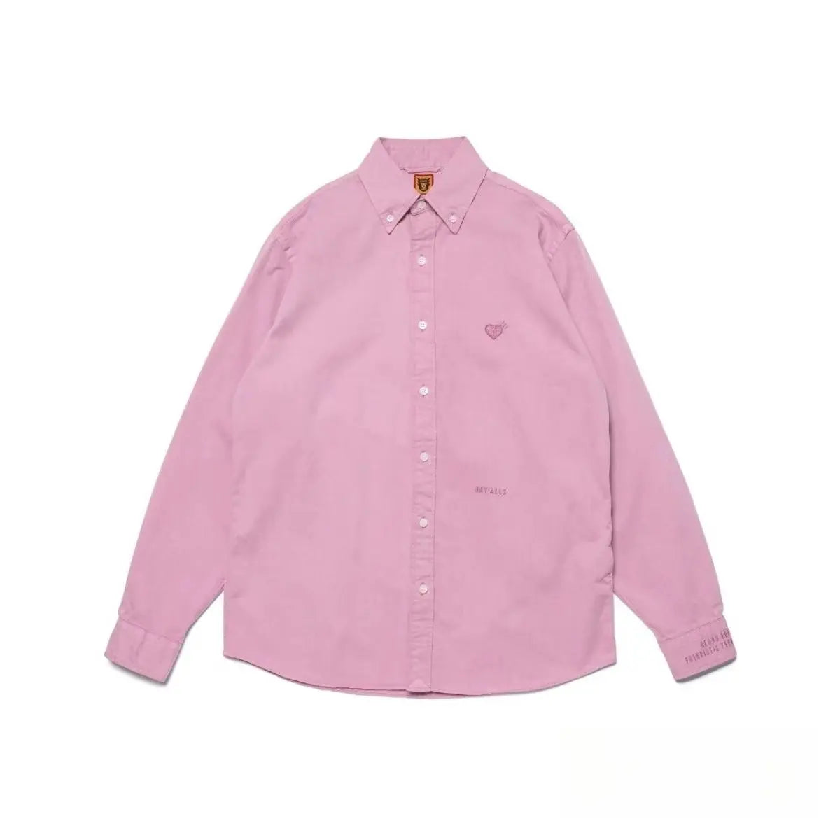 Humanmade Oxford Long Sleeve Shirt Autumn City Boy Casual Embroidered Unisex Top