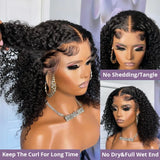Curly Bob Wig Human Hair 4x4 HD Lace Glueless Wig Deep Wave Pre Plucked 5x5 Glueless Bob Wigs Brazilian Human Hair Ready To Wear