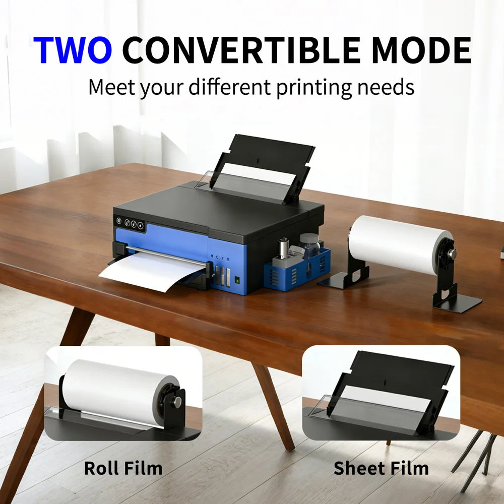 A4 DTF Printer XP600 Printhead 21cm Direct to Film Printer for Dark Light T-Shirt Fabric Garment Clothes DTF Printing Machine
