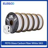 ELEGOO Glass Fiber PETG-GF Filament 1.75mm Gray White Black 1KG/2KG/5KG/10KG For US EU
