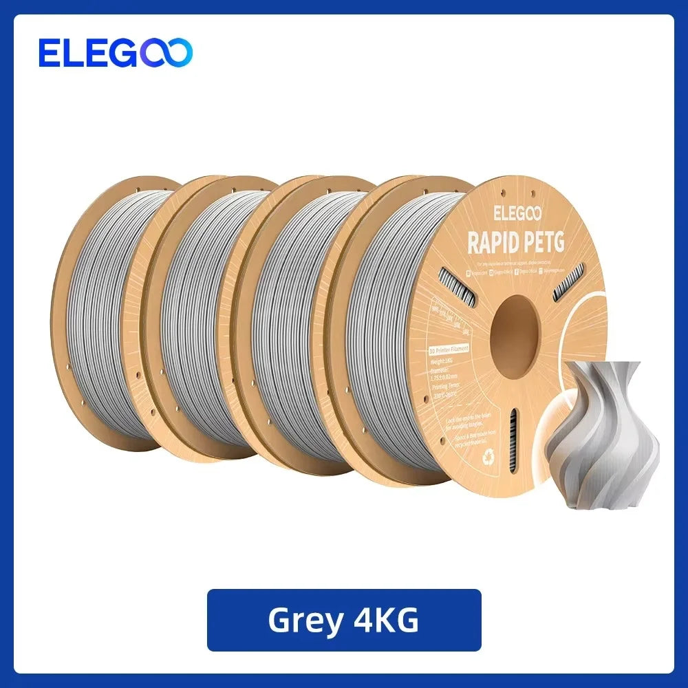 ELEGOO 4KG/5KG/10KG 1.75mm Rapid PETG Filament