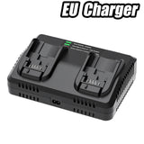 BATTOOL DCB102 4A 2 Slot Battery Charger For Dewalt DCB200 DCB101 DCB184 DCB105 US/EU/UK/AU Plug MAX Liion Battery Fast Charger