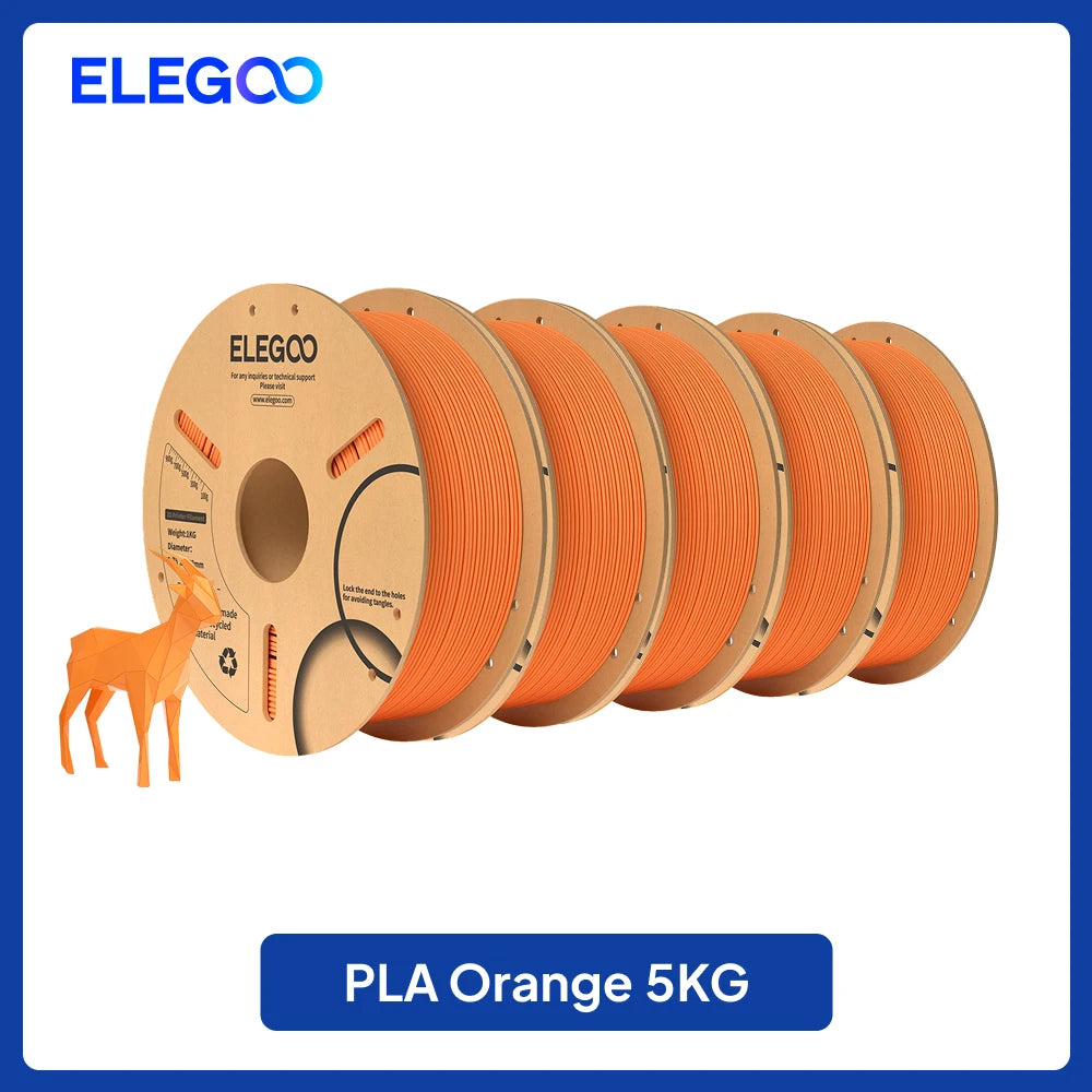 ELEGOO PLA Filament 10KG 1.75mm Plastic 3D PLA for 3D Printer Filament for FDM 3D Printer Elegoo