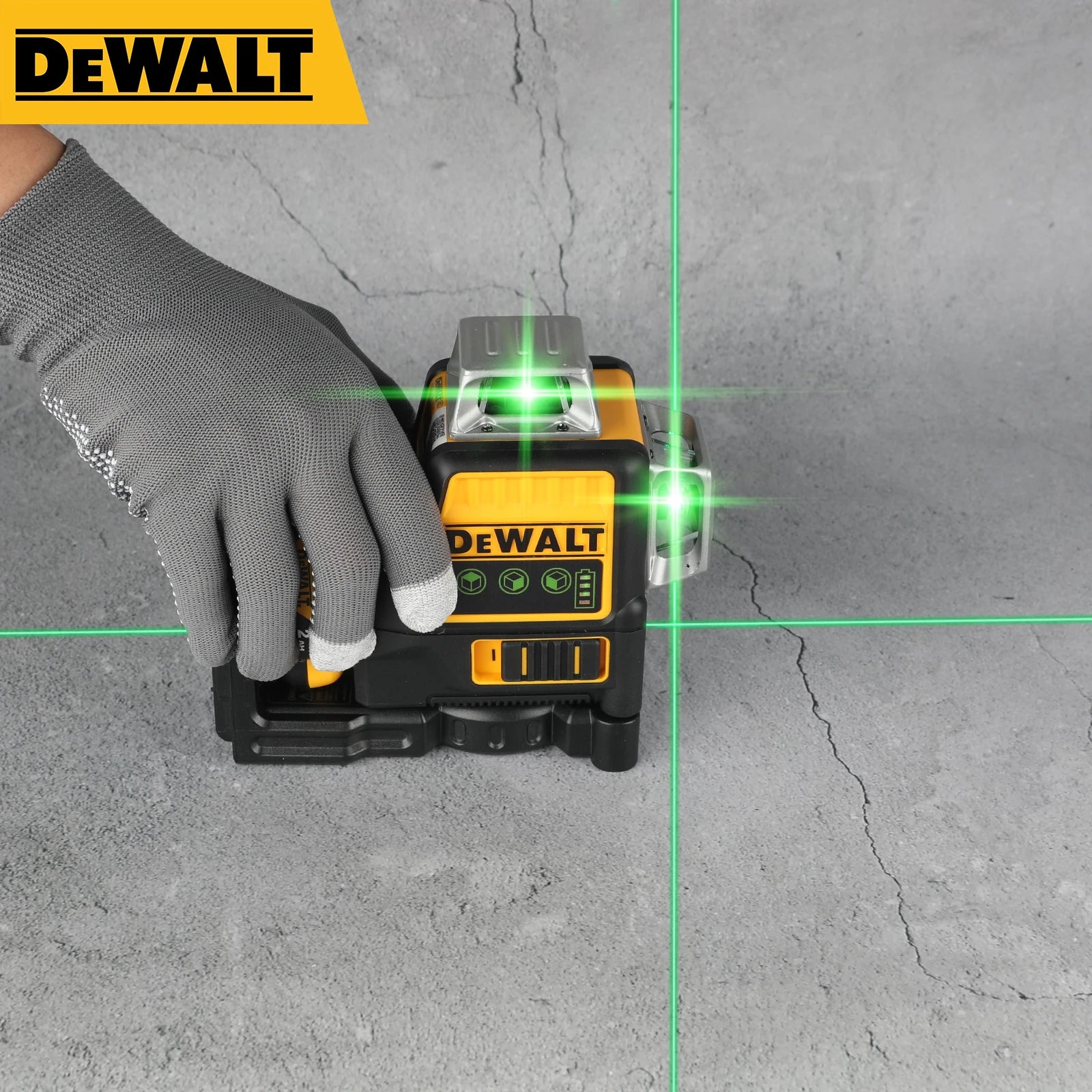 DEWALT DW089LG infrared green light 360 degree 360 degree 12V surround wire level  on three sides