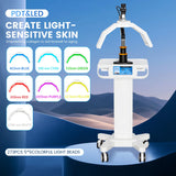 Professional Standing Multidunction Facial Machine Photo Therapy Skin Rejuvenation Full Body 7 Color Led Light Therapy Machine