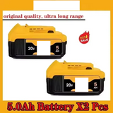 100% Original 20V 5.0Ah MAX Battery Power Tool Replacement for DeWalt DCB184 DCB181 DCB182 DCB200 20V 5A 6A 18Volt 20v Battery.