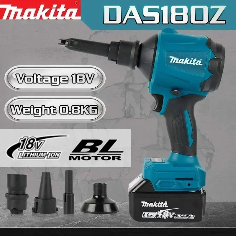 Makita power tools, Makita 18v tools DAS180 high-power air dust removal gun, power tool dust blowing